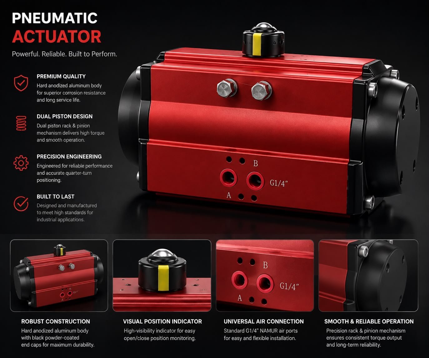 Scotch Yoke Pneumatic Actuator